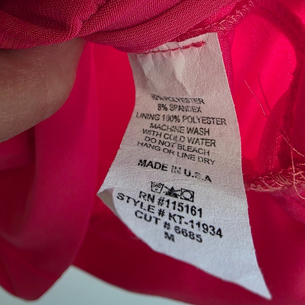 Charlotte Russe Hot Pink Beaded Halter Top Y2K Party Blouse Micro Mini Medium - Picture 6 of 8